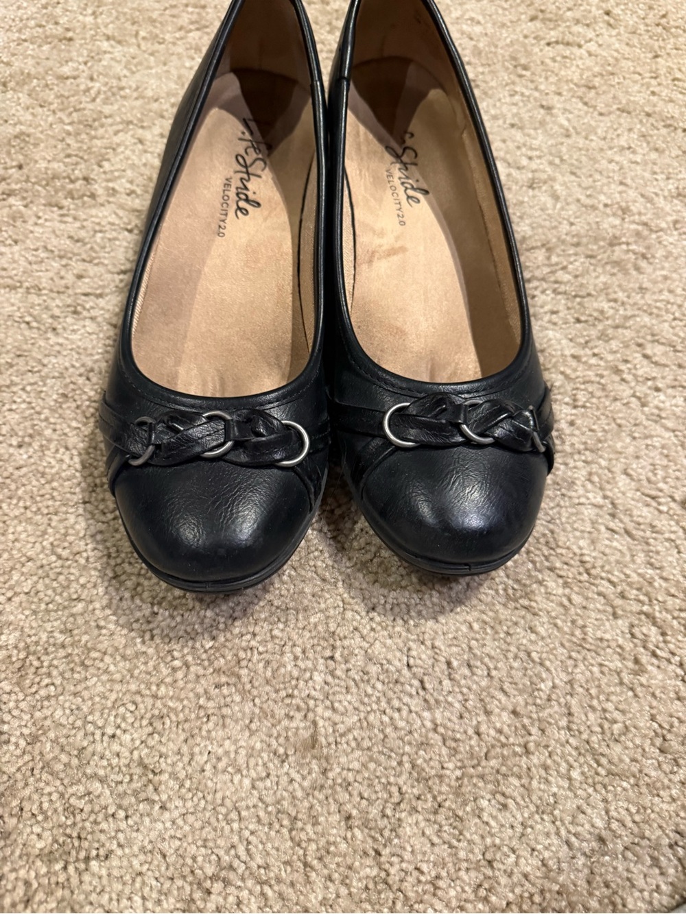 LifeStride Velocity 2.0 Inga Braided Slip-On Loafer Flats - Black - Size 8M